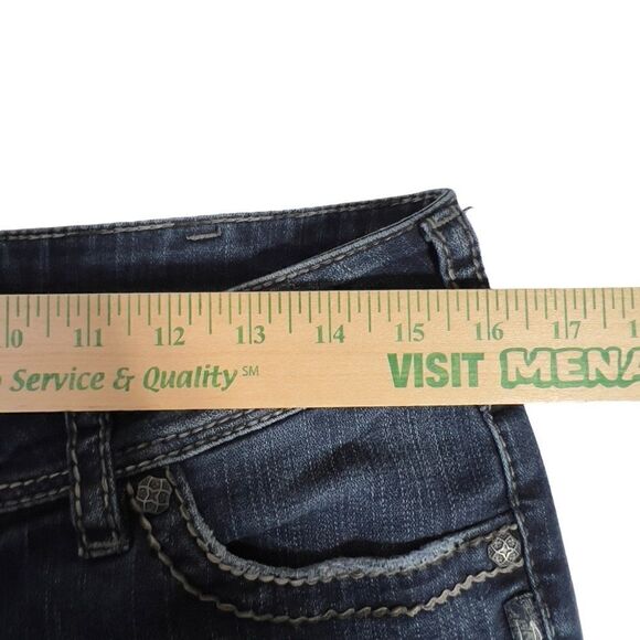 Silver Vintage Y2K Suki Surplus Bootcut Button Fold Pocket Jeans w30/L32 - Picture 12 of 16